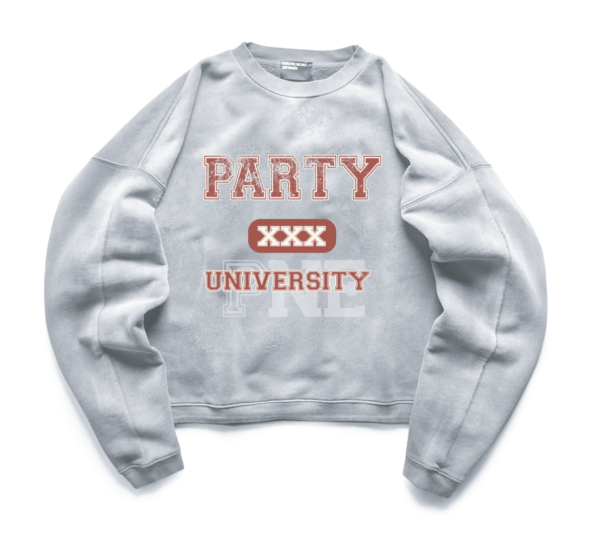 PARTY UNIVERSITY CREWNECK (Grey)